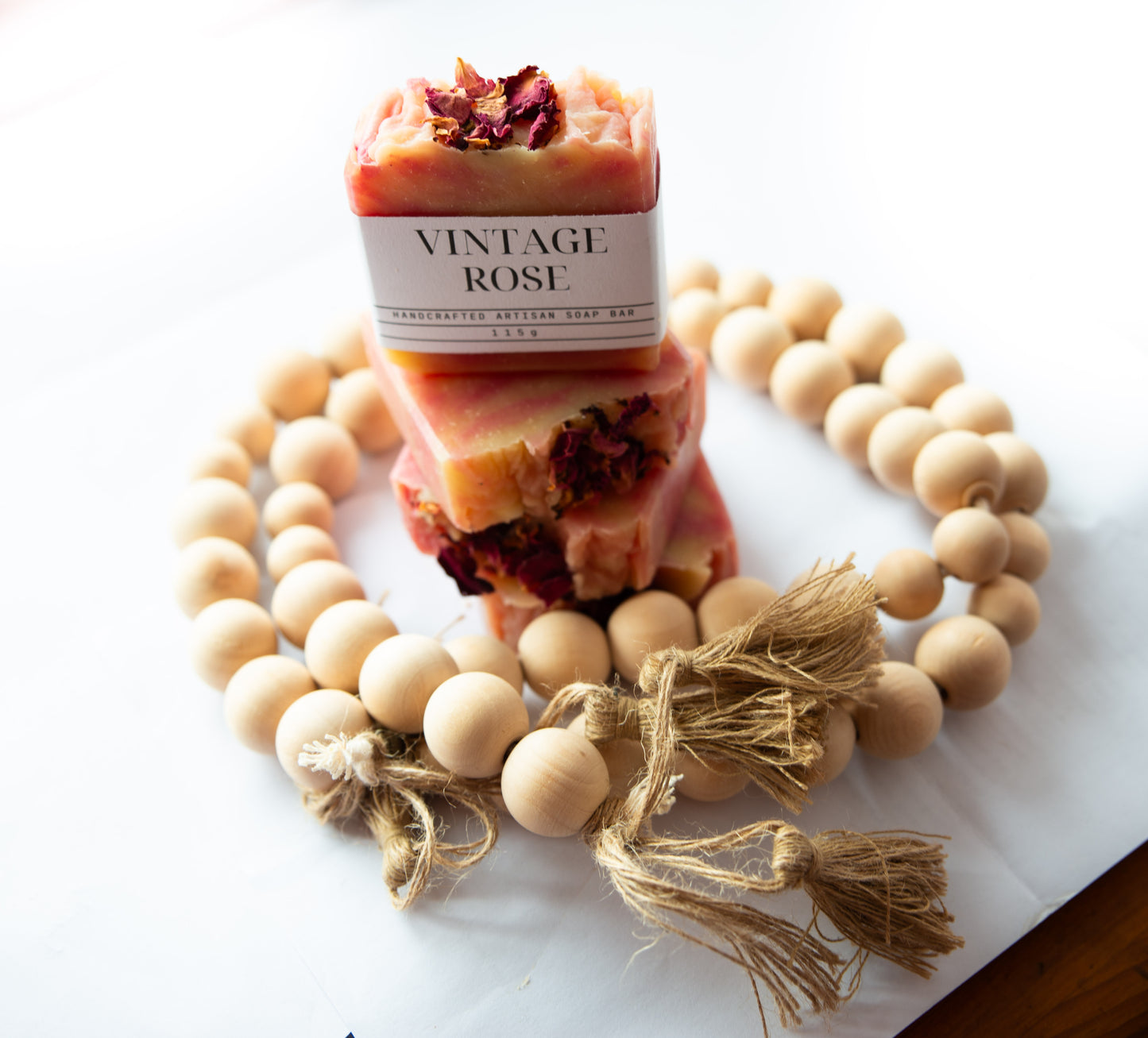 Artisanal Soap Bar: Vintage Rose