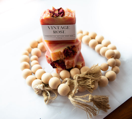 Artisanal Soap Bar: Vintage Rose