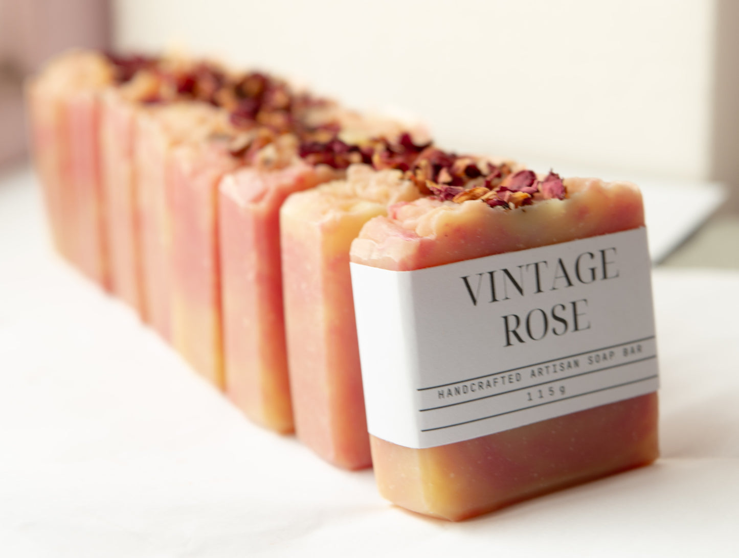 Artisanal Soap Bar: Vintage Rose