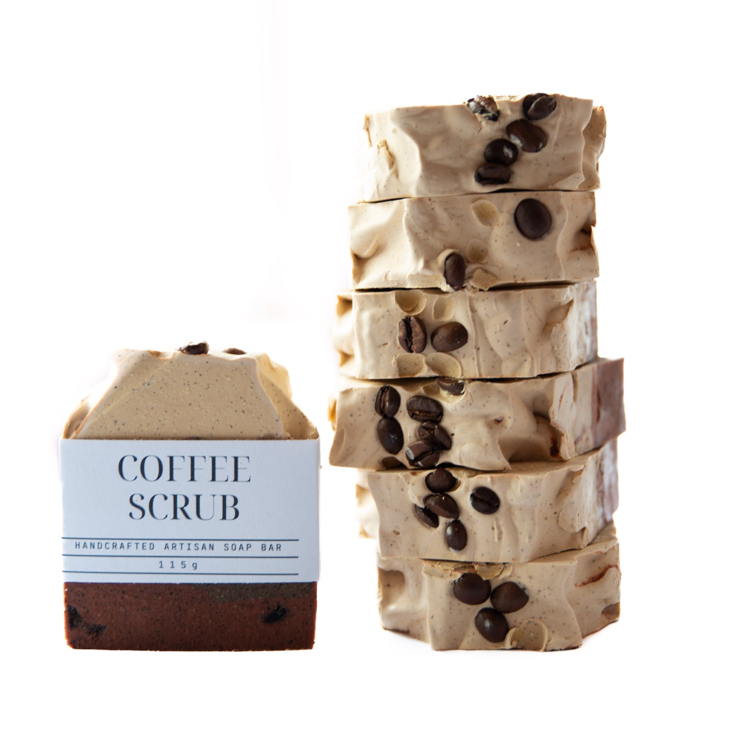Artisanal Exfoliating Soap Bar: Fresh Coffee