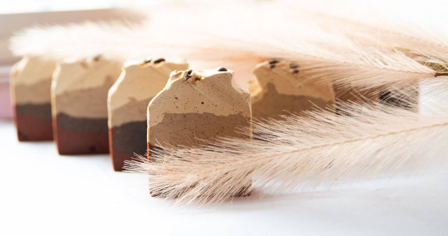 Artisanal Exfoliating Soap Bar: Fresh Coffee