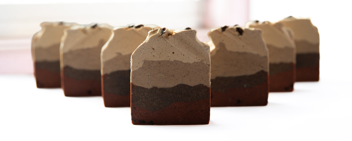 Artisanal Exfoliating Soap Bar: Fresh Coffee